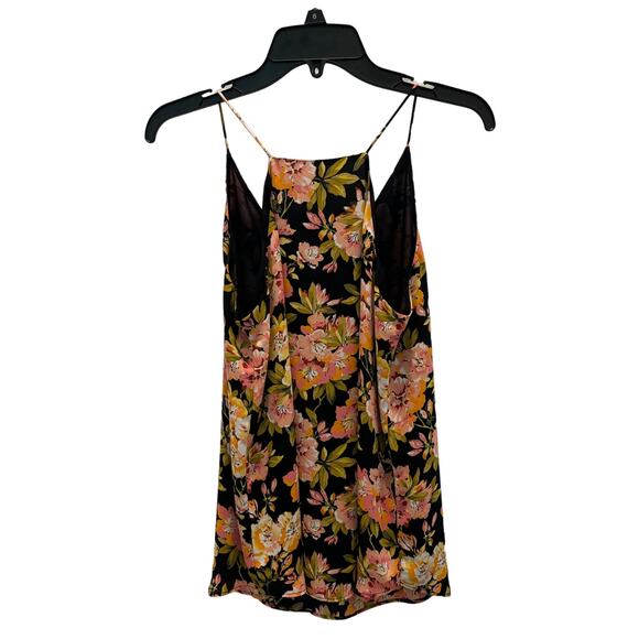 NWOT LOFT Bright Orange Pink Spaghetti Strap Shell Top Size SMALL - Picture 4 of 4